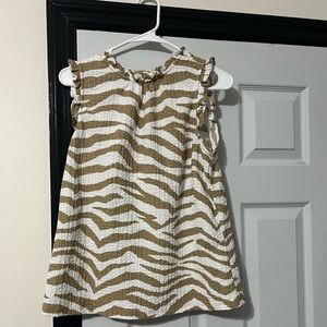 Loft Zebra Blouse Size Large